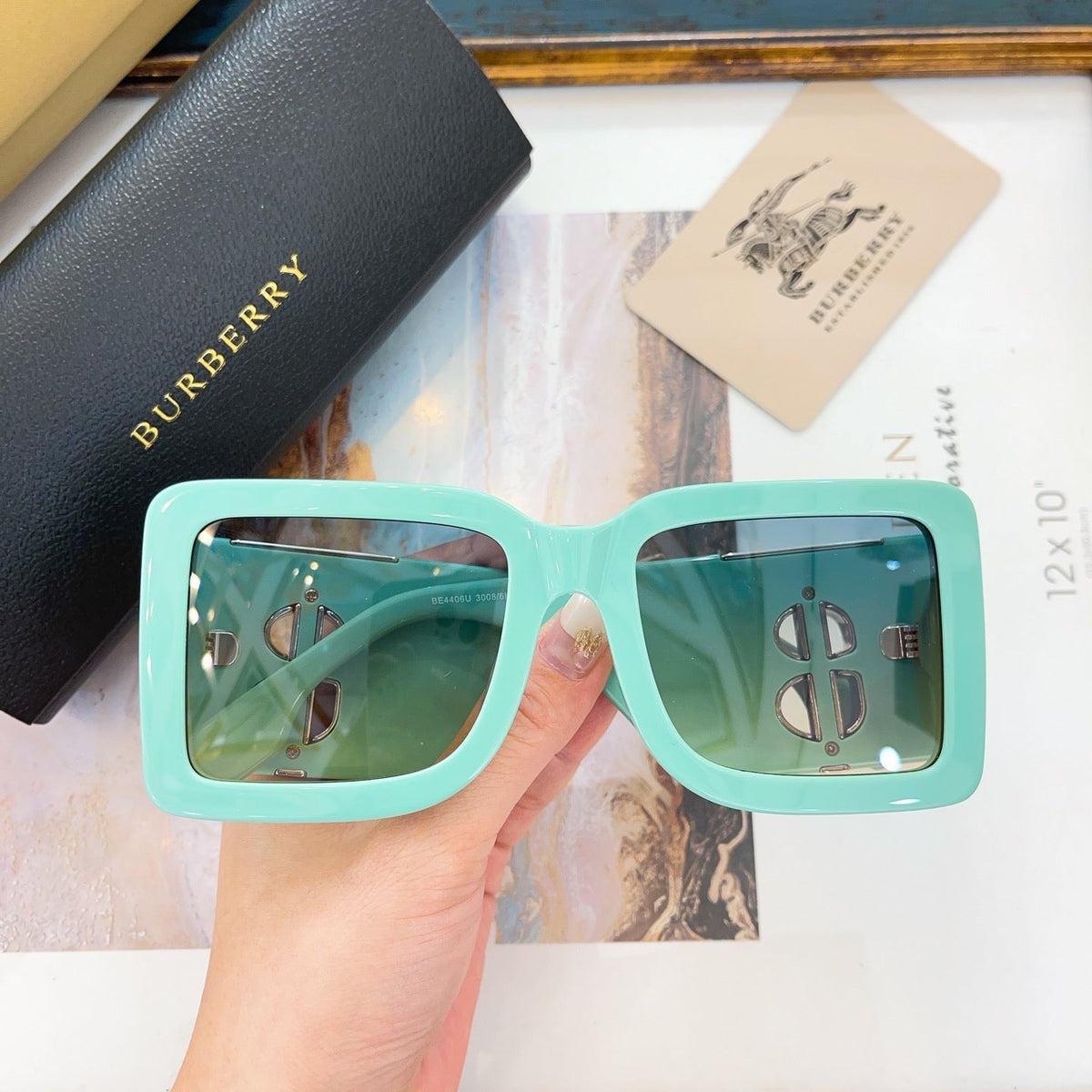 Front view of Burberry Sunglasses premium piece