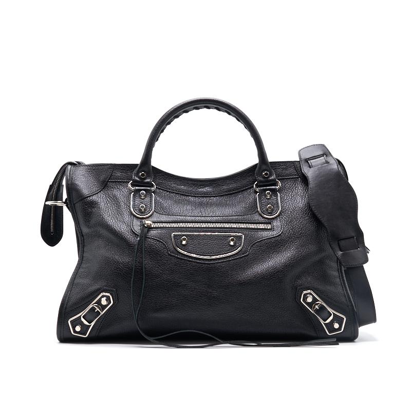 Balenciaga Classic Metallic Edge City | Designer Leather Handbag