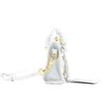 Luxar593 elegant leather Handbag flat lay view