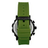 Front view of Morphic M93 Series unisex green watch