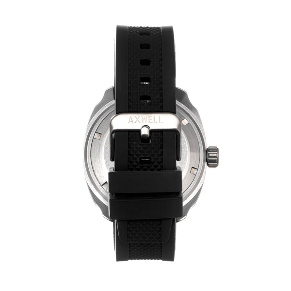 Front view of Axwell unisex black watch