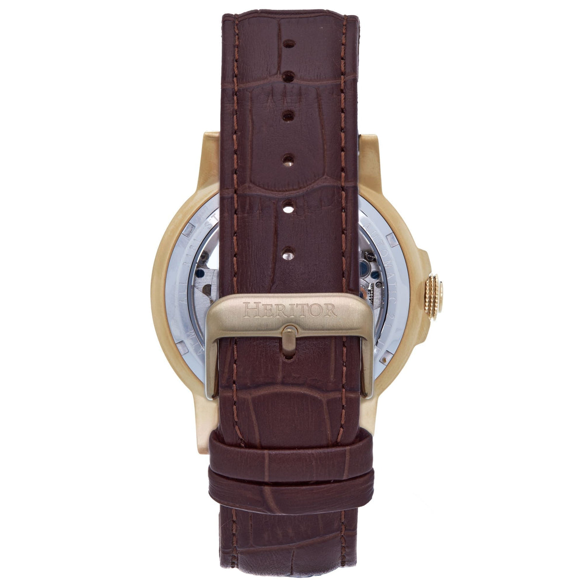 Side view of Heritor Automatic Xander unisex watch