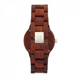 Front view of Earth Wood unisex red bracelet