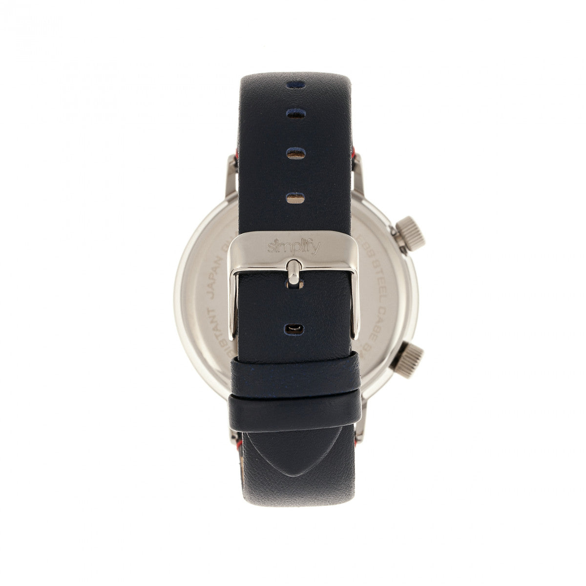 Front view of Simplify The unisex white watch