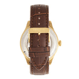 Front view of Heritor Automatic Gregory unisex gold watch