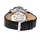 Front view of Heritor Automatic Conrad unisex silver watch