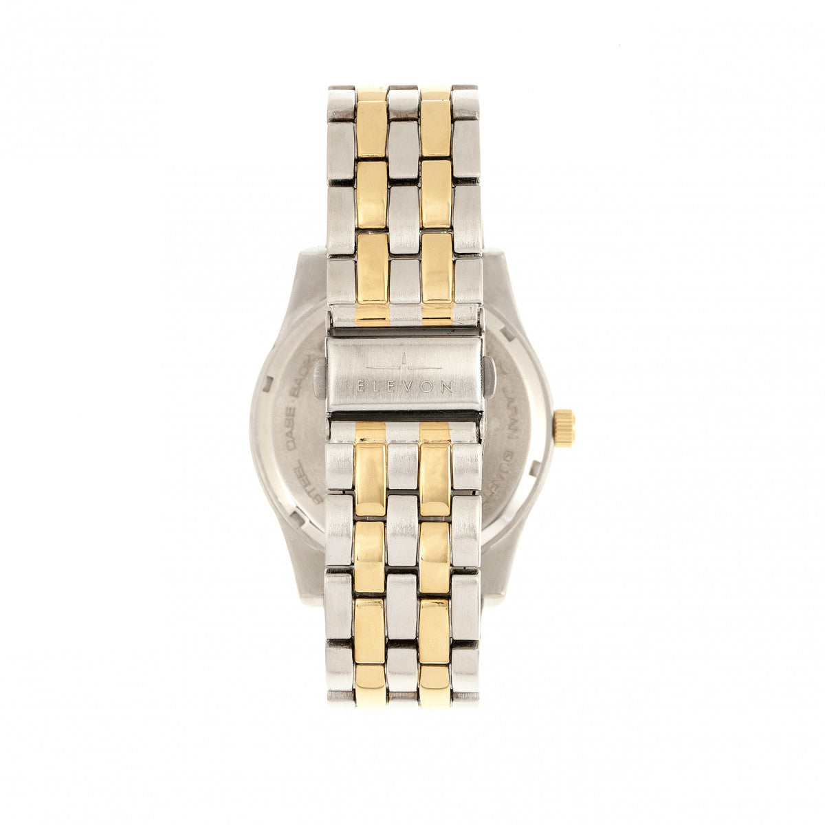 Front view of Elevon unisex gold bracelet