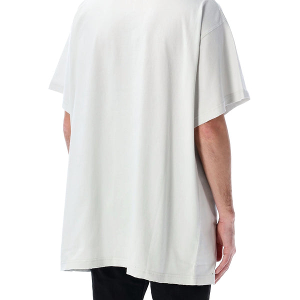 Balenciaga Polo Shirts? BALENCIAGA Oversized 3B Liquefied T-Shirt - Size 2 Classic Designer Cotton Polo Shirt