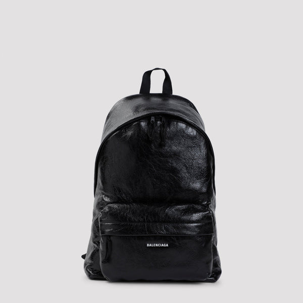 Balenciaga premium bucket bag & backpack detail and craftsmanship close-up