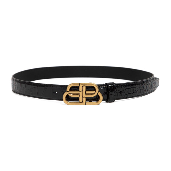 Balenciaga Belts- Balenciaga Bb Thin Belt Premium Leather Designer Belt
