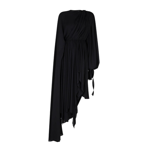 Balenciaga Dresses- BALENCIAGA Asymmetrical Hem Draped Dress Luxury Party Occasion Dress