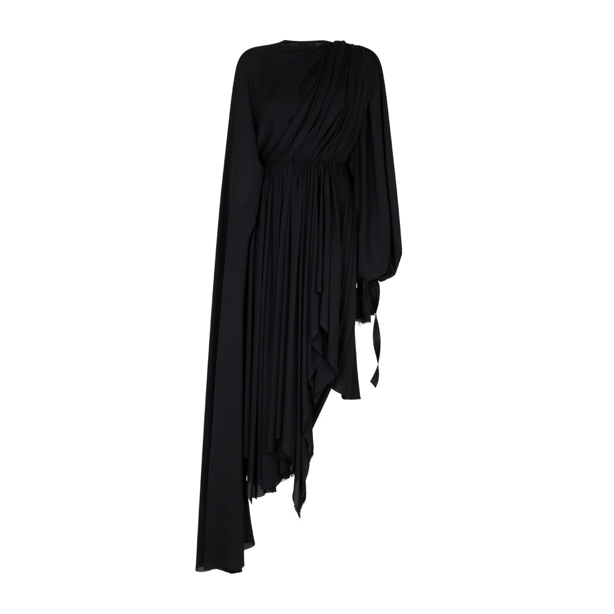 Balenciaga Dresses? BALENCIAGA Asymmetrical Hem Draped Dress Elegant Designer Evening Dress