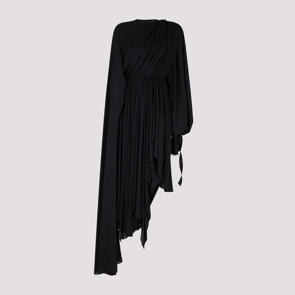 Balenciaga Dresses? BALENCIAGA Asymmetrical Hem Draped Dress Elegant Designer Evening Dress