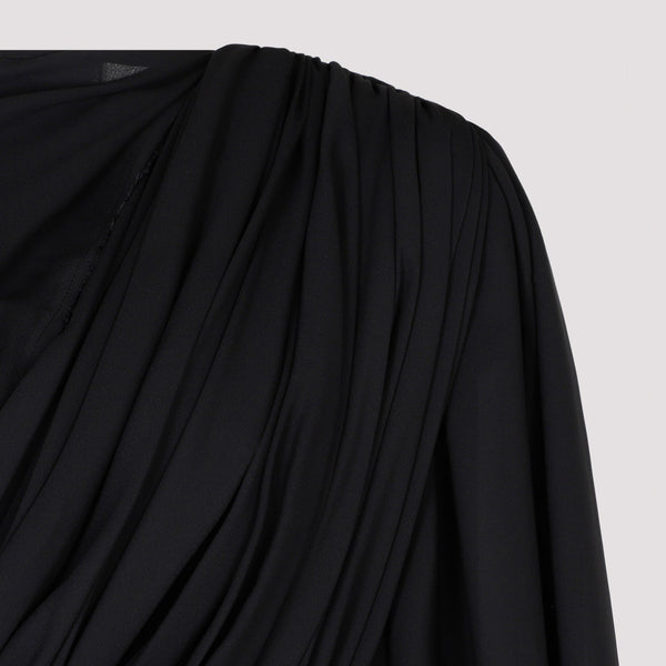 Balenciaga Dresses- BALENCIAGA Asymmetrical Hem Draped Dress Chic Everyday Designer Dress