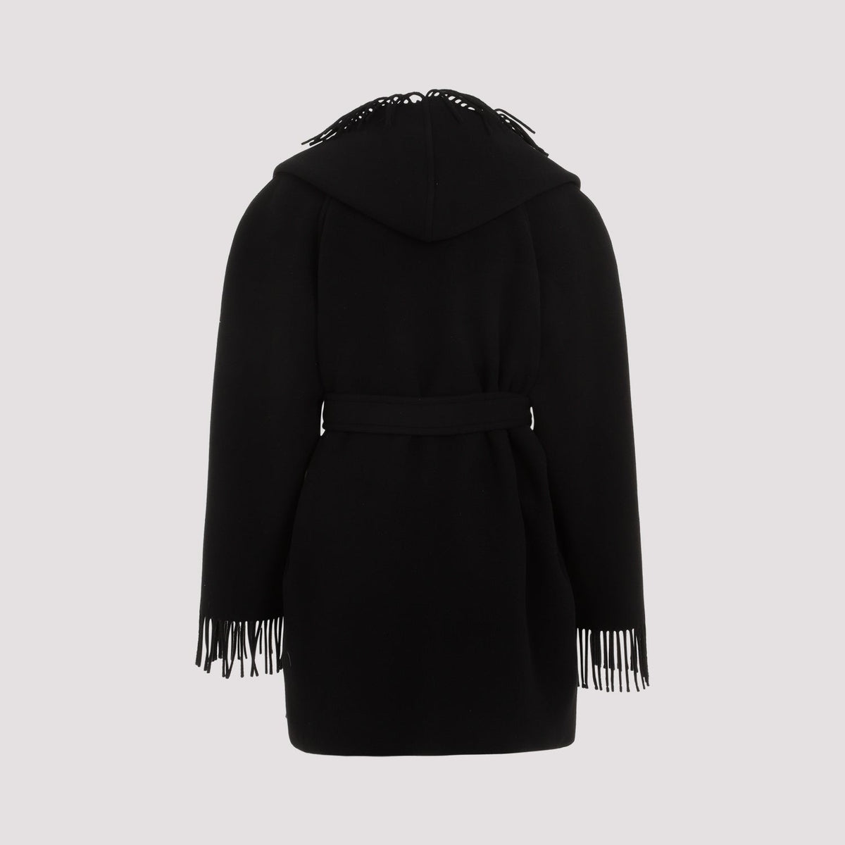 Balenciaga Jackets? BALENCIAGA Fringed Hooded Jacket for Women Premium Casual Designer Jacket