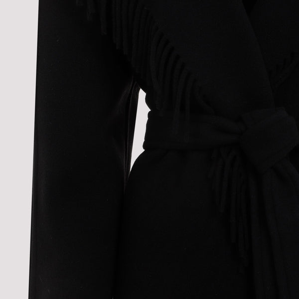 Balenciaga Jackets- BALENCIAGA Fringed Hooded Jacket for Women Stylish Everyday Designer Outerwear