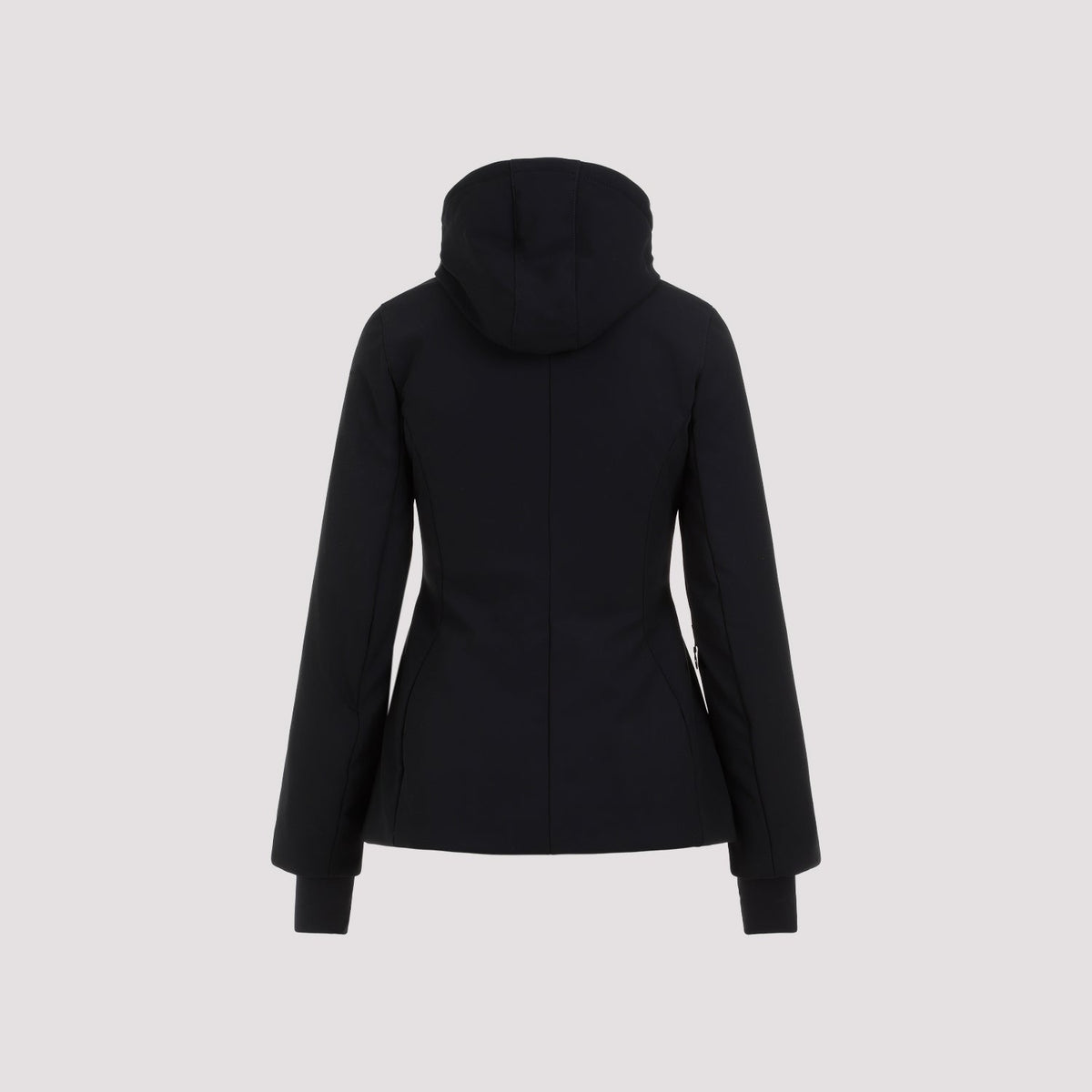 Close-up of Balenciaga coats hardware and fine stitching