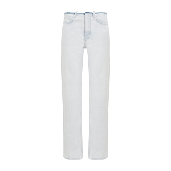 Balenciaga Jeans- BALENCIAGA Light Blue Cotton Jeans Classic Everyday Designer Jeans