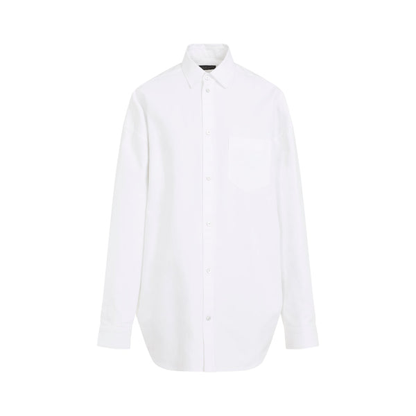 Balenciaga Tops? BALENCIAGA Chic Cotton Shirt with Pointed Collar Elegant Everyday Designer Top