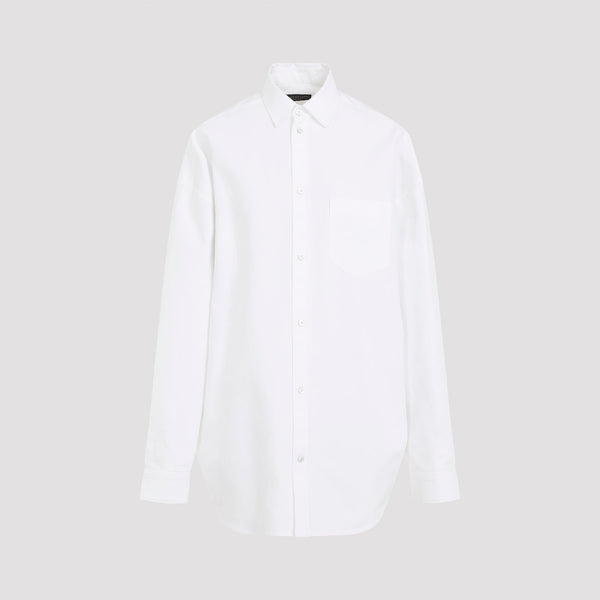 Balenciaga Tops- BALENCIAGA Chic Cotton Shirt with Pointed Collar Premium Designer Casual Top