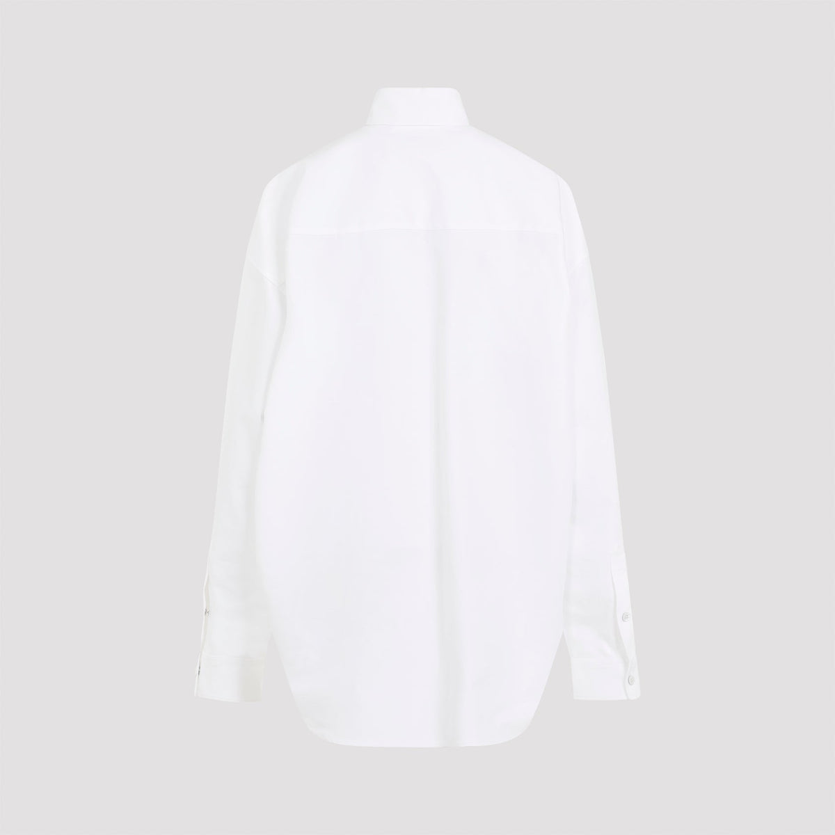 Close-up of Balenciaga shirts hardware and fine stitching