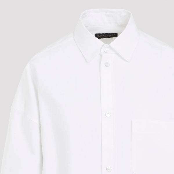 Balenciaga Tops? BALENCIAGA Chic Cotton Shirt with Pointed Collar Elegant Everyday Designer Top