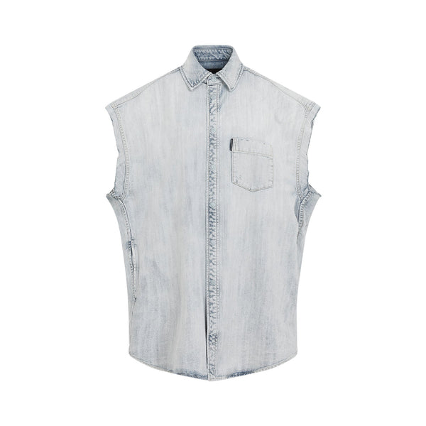 Balenciaga Tops? BALENCIAGA Stunning Ripped Sleeve Shirt for Men - Fall Winter 24 25 Premium Designer Casual Top