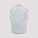 Close-up of Balenciaga shirts hardware and fine stitching