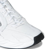 Close-up of Balenciaga sneakers hardware and fine stitching