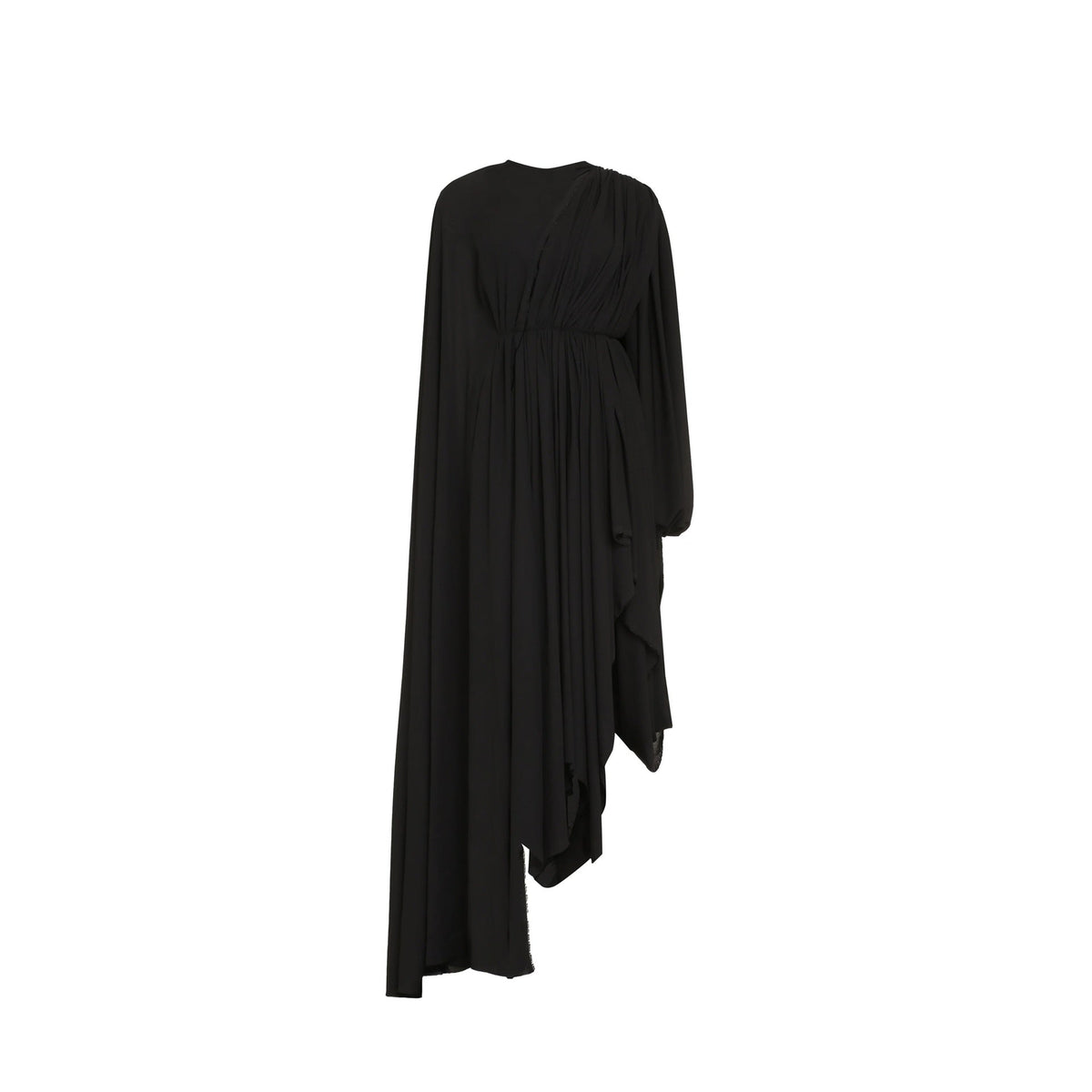 Balenciaga Dresses? BALENCIAGA Asymmetric Hem Crepe Dress Elegant Designer Evening Dress
