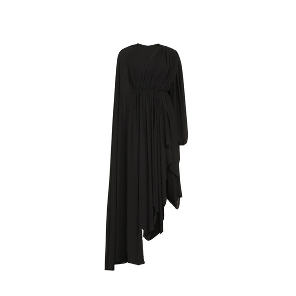 Balenciaga Dresses- BALENCIAGA Asymmetric Hem Crepe Dress Elegant Designer Evening Dress