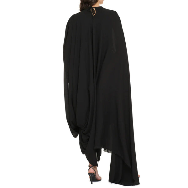 Balenciaga Dresses- BALENCIAGA Asymmetric Hem Crepe Dress Elegant Designer Evening Dress