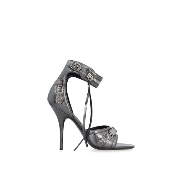 Balenciaga Shoes- BALENCIAGA Cagole Leather Sandals with 11 cm Heels Premium Designer Casual Shoes