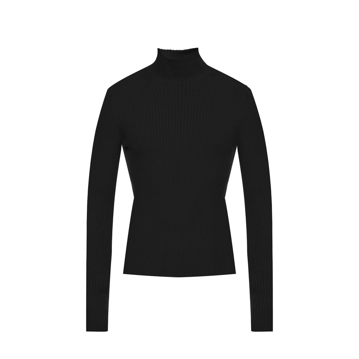 Balenciaga Sweaters- BALENCIAGA Cashmere Blend Rib Knit Turtleneck - Men's Size Luxury Designer Knit Sweater