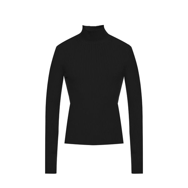 Balenciaga Sweaters- BALENCIAGA Cashmere Blend Rib Knit Turtleneck - Men's Size Luxury Designer Knit Sweater