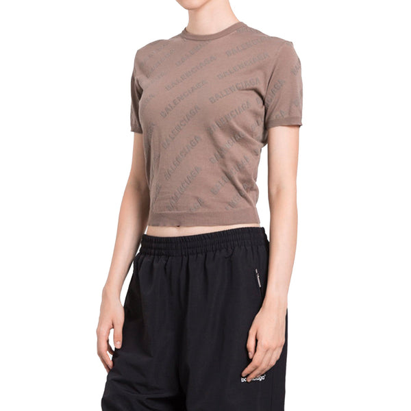 Balenciaga Sweaters- BALENCIAGA Knit Top with Keyhole Detail for Women Luxury Designer Knit Sweater