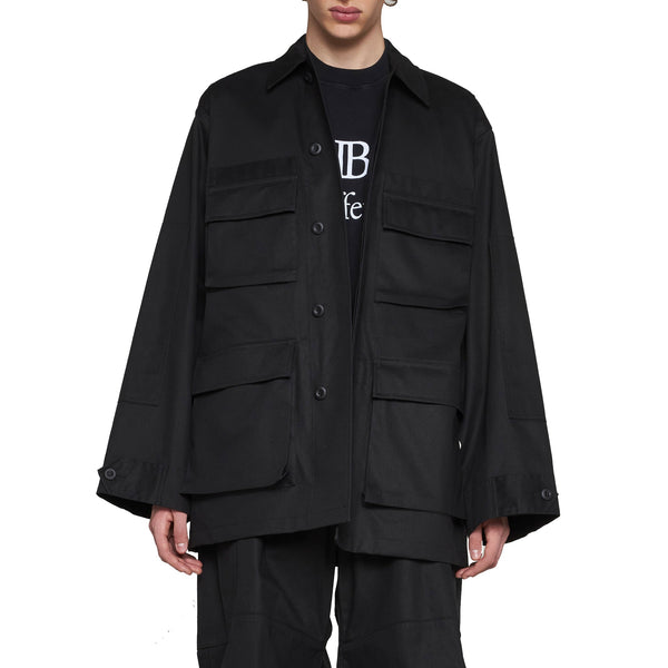 Balenciaga Jackets? BALENCIAGA Multi-Pocket Cargo Shirt Jacket - Size 2 Stylish Everyday Designer Outerwear