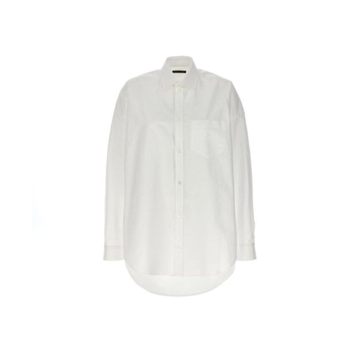 Balenciaga Tops? BALENCIAGA Oversize Shirt - Essential White Design Elegant Everyday Designer Top