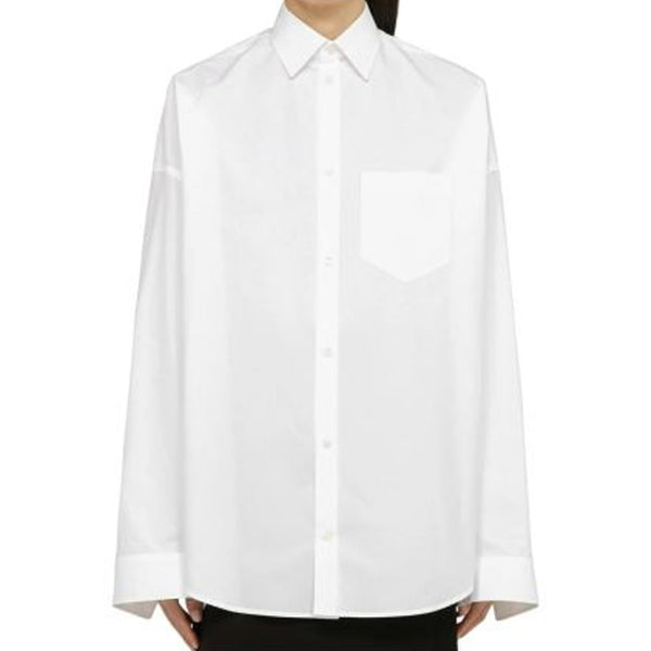 Balenciaga Tops? BALENCIAGA Oversize Shirt - Essential White Design Elegant Everyday Designer Top