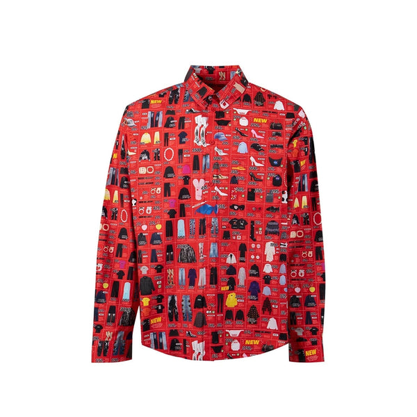 Balenciaga Tops? BALENCIAGA Printed Shirt - Regular Fit Premium Designer Casual Top