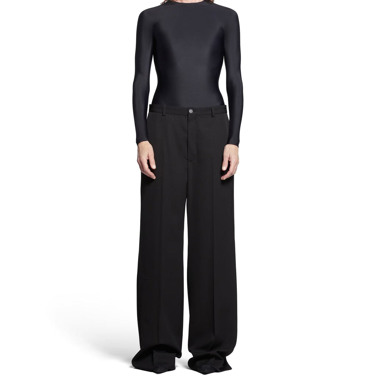 Balenciaga Pants? BALENCIAGA Wool Flared Pants Premium Designer Casual Trousers