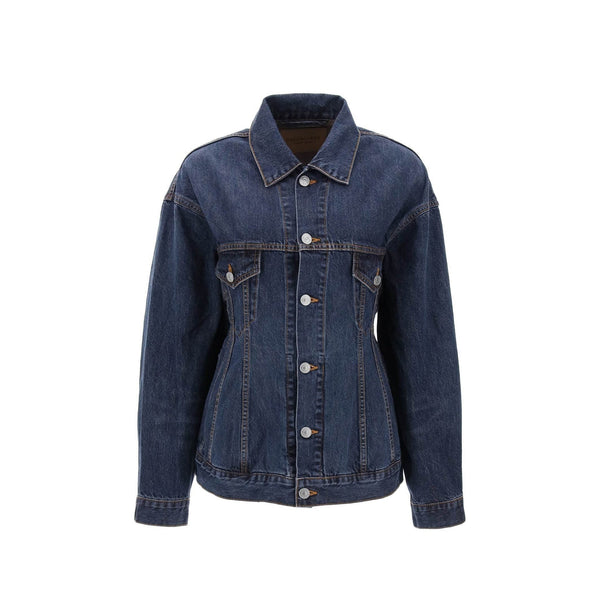 Balenciaga Jackets? BALENCIAGA Hourglass Denim Jacket Premium Casual Designer Jacket