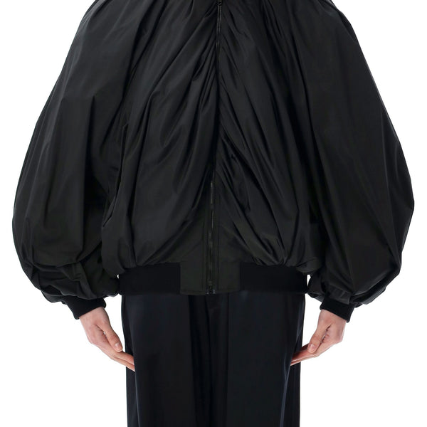 Balenciaga Jackets- BALENCIAGA Draped Oversized Bomber Premium Casual Designer Jacket