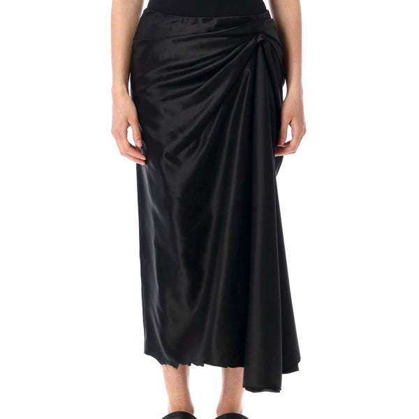Balenciaga Skirts? BALENCIAGA Draped Midi Skirt - Size 36 Elegant Designer Casual Skirt