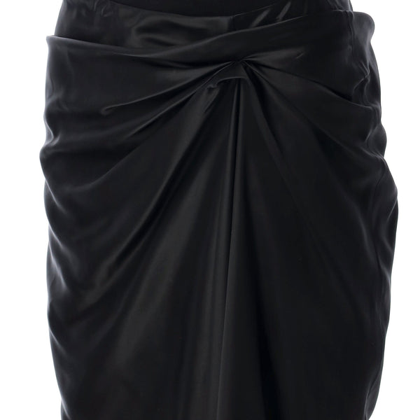 Balenciaga Skirts- BALENCIAGA Draped Midi Skirt - Size 36 Chic Everyday Designer Skirt