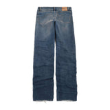 Balenciaga premium jeans detail and craftsmanship close-up