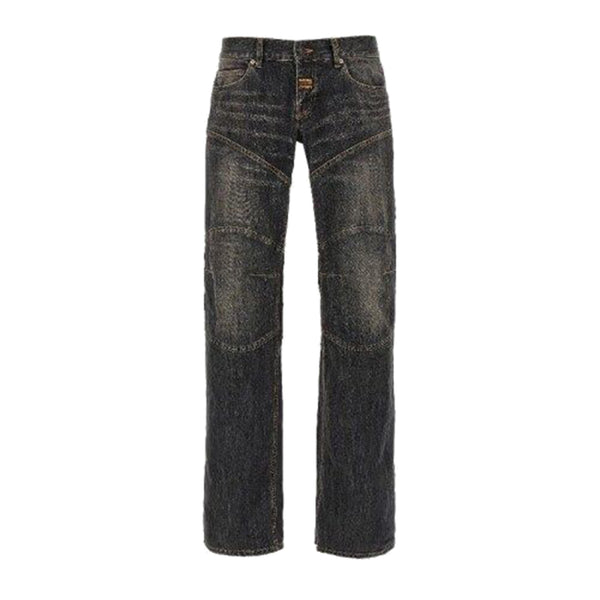 Balenciaga Jeans- BALENCIAGA Fitted Low-Waist Pants for Men - Spring Summer 25 Premium Designer Denim Jeans