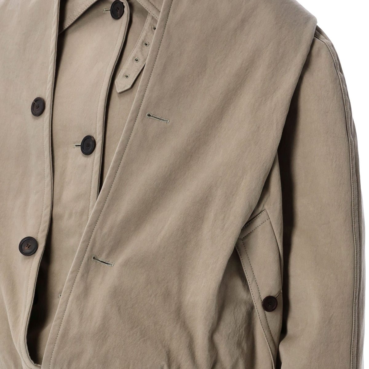Balenciaga Jackets? BALENCIAGA Flipped Hooded Trench Coat Luxury Designer Outerwear Jacket