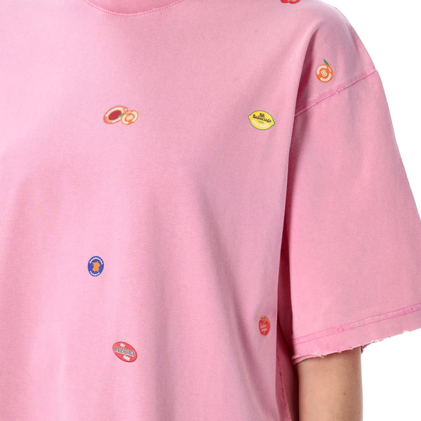Balenciaga Polo Shirts? BALENCIAGA Fruity Medium Fit T-Shirt for Women Premium Everyday Polo Shirt