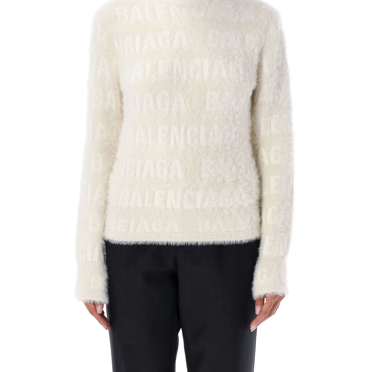 Balenciaga Sweaters? BALENCIAGA Furry Fitted Sweater Premium Casual Designer Knitwear